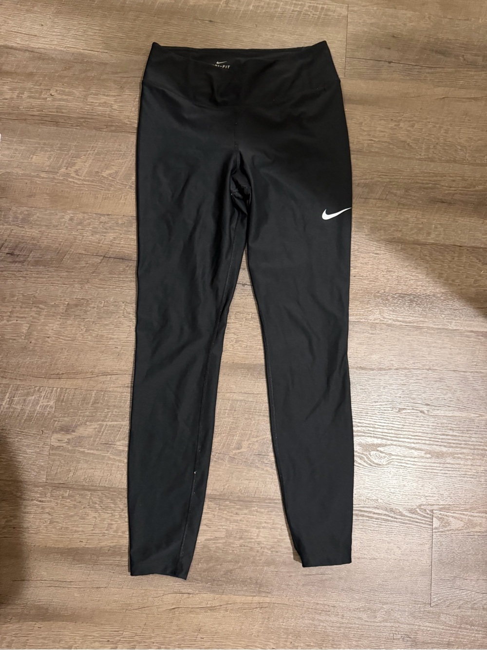 Nike Black Leggings with White Swoosh